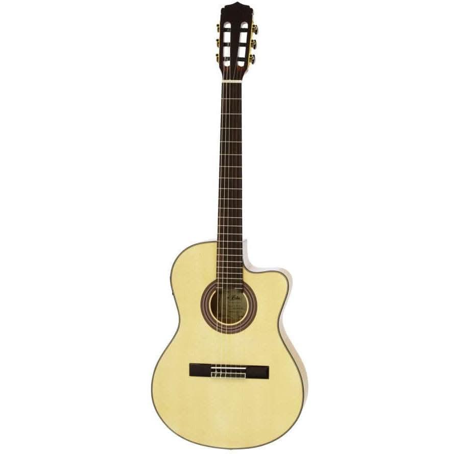 Aria A48 Series AC/EL Classical/Nylon String Thin Body Guitar with Cutaway - GIG Guitars