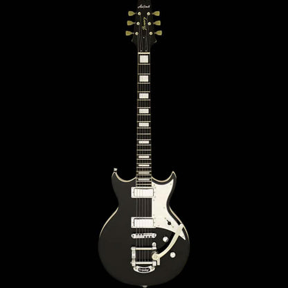 Aria 212-MK2 Bowery Semi-Hollow Electric Guitar in Black - GIG Guitars