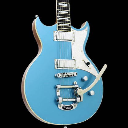 Aria 212-MK2 Bowery Semi-Hollow Electric Guitar in Phantom Blue - GIG Guitars