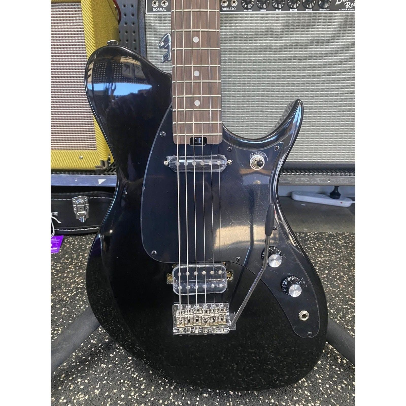 Aria Pro II J-B'Tone Baritone Electric Guitar in Black Gloss - GIG Guitars