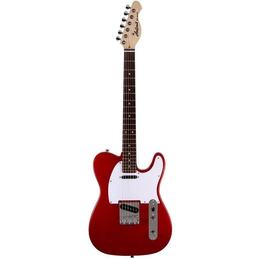 Aria Pro II TEG-Series Electric Guitar in Candy Apple Red with White Pickguard - GIG Guitars