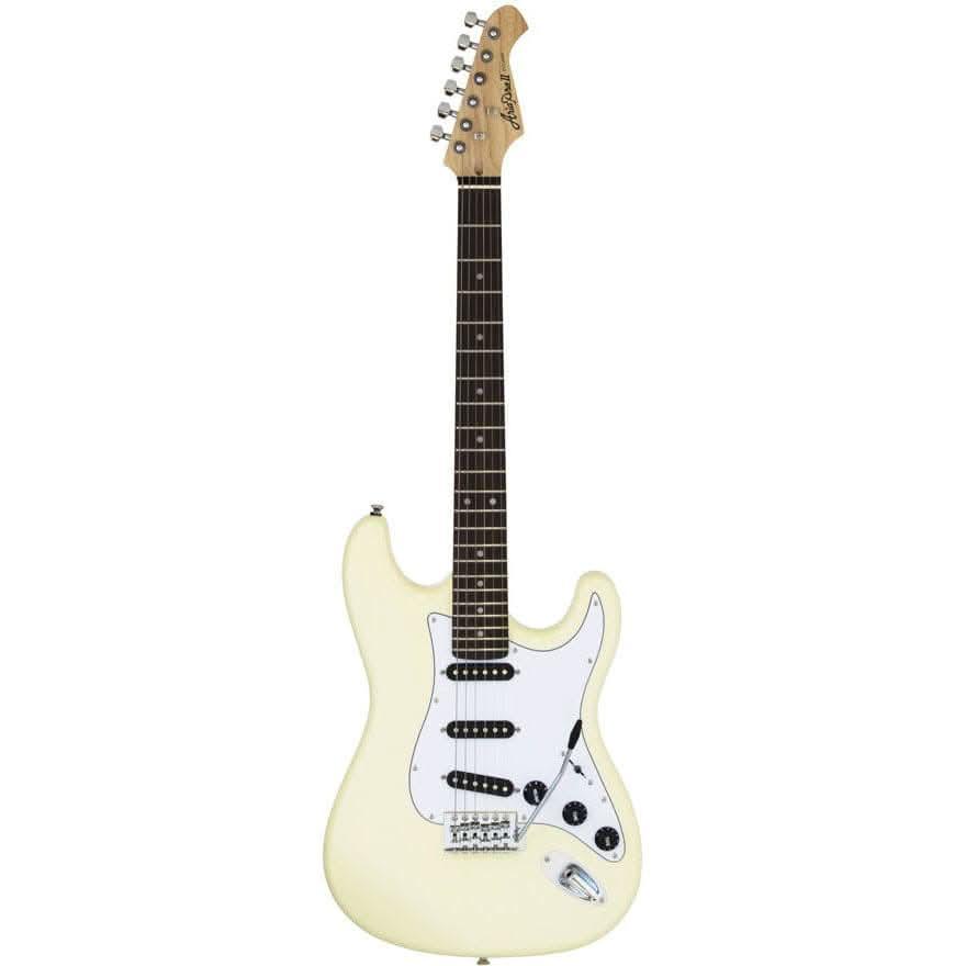 Aria STG-003SPL Series Electric Guitar in Vintage White Aria Electric Guitars