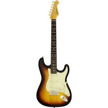 Aria STG-62 Modern Classics Series Electric Guitar in 3-Tone Sunburst Aria Electric Guitars