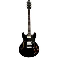 Aria TA-CLASSIC Semi-Hollow Electric Guitar in Black Gloss Aria Semi-Hollow Guitars