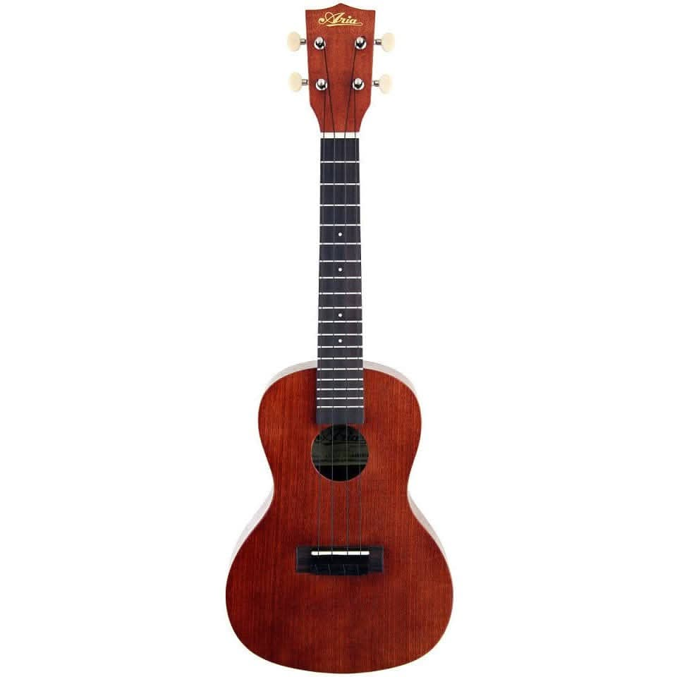 Aria AU-Series Tenor Ukulele Starter Package Includes Uke, Clip-on Tuner, Gig Bag & Book with CD/DVD - GIG Guitars