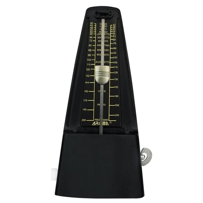 Aroma AM707 Black - Aroma Mechanical Metronome Black - GIG Guitars