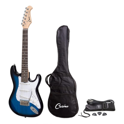 Casino ST-Style Short Scale Electric Guitar Set (Blueburst) - GIG Guitars