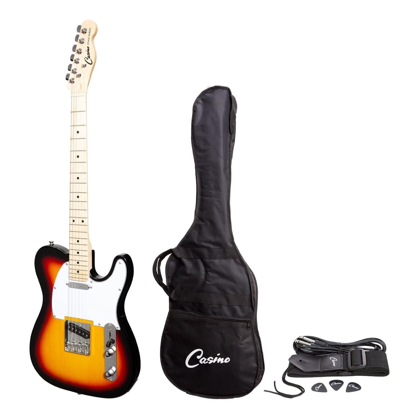 Casino TE-Style Electric Guitar Set (Sunburst) - GIG Guitars