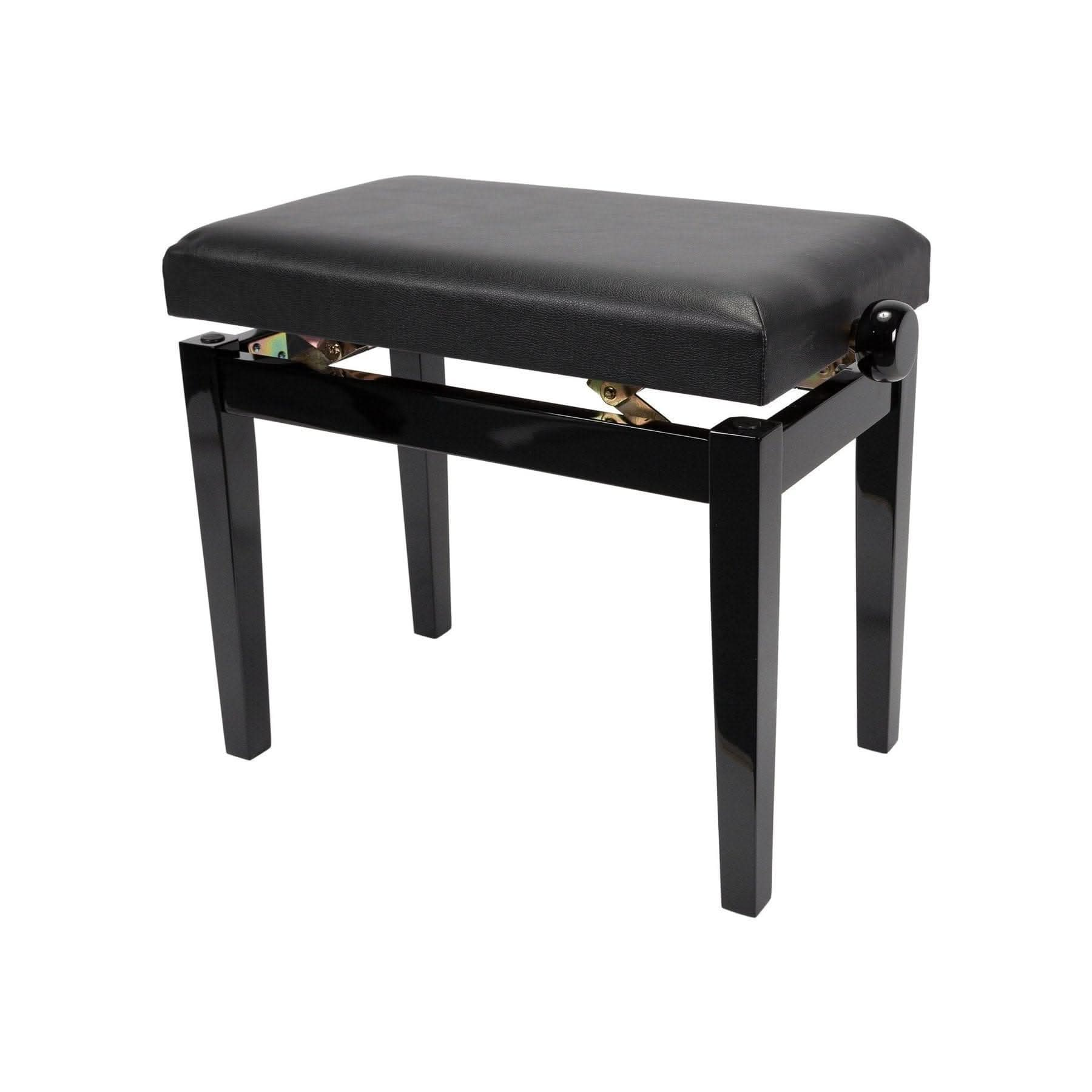 Crown Standard Height Adjustable Piano Stool (Black) - GIG Guitars