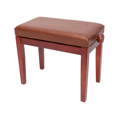 Crown Standard Height Adjustable Piano Stool Mahogany