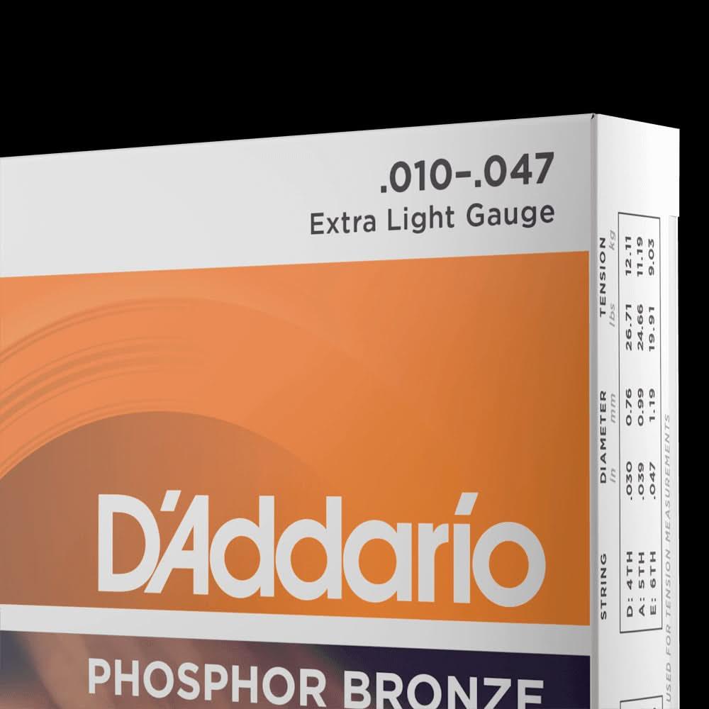 D'Addario EJ15 Phosphor Bronze Extra Light 10-47 - GIG Guitars