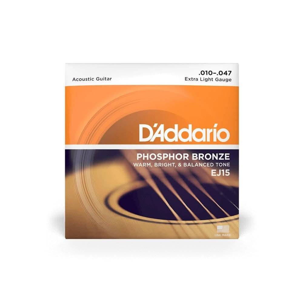 D'Addario EJ15 Phosphor Bronze Extra Light 10-47 - GIG Guitars