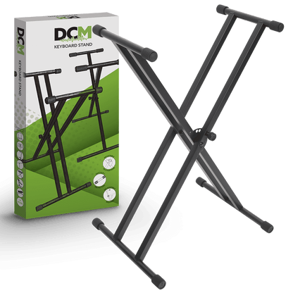 DCM STKXW-D02 Keyboard Stand Double Braced pre-assembled DCM Keyboard Stands