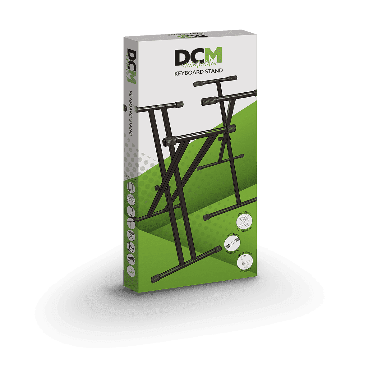 DCM STKXW-D02 Keyboard Stand Double Braced pre-assembled DCM Keyboard Stands