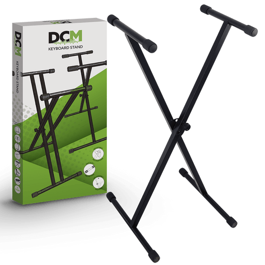 DCM STKXW-S02 Keyboard Stand Single Braced pre-assembled DCM Keyboard Stands