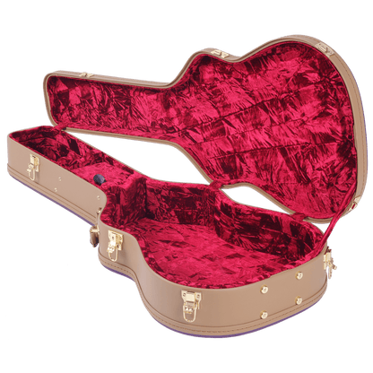 DCM Premium TNBR Dreadnought Case - Tan / Brown DCM Poly-Foam Cases