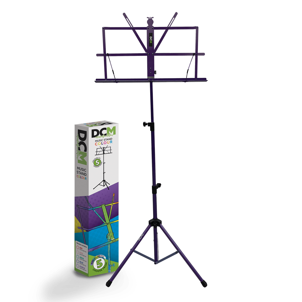 DCM BS01-PU Music Stand Purple inc Carry  Bag - GIG Guitars