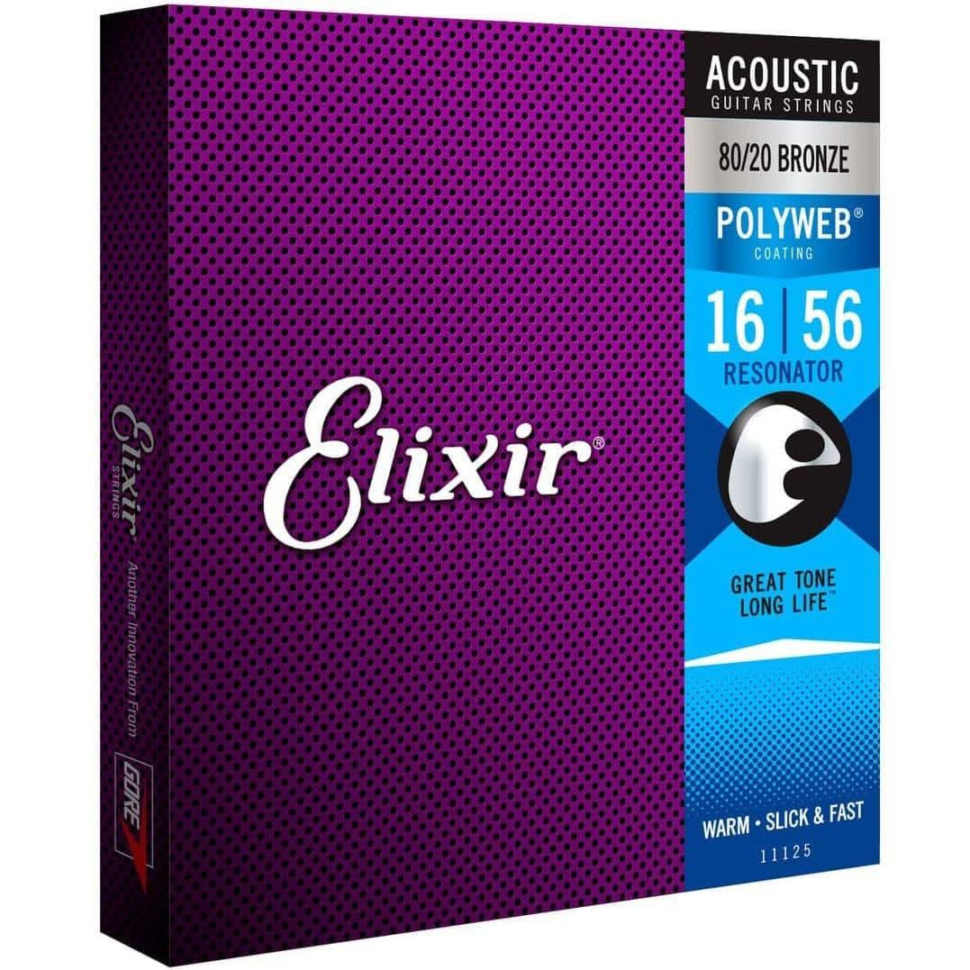 Elixir 11125 Polyweb 80/20   Resonator 16-56 - GIG Guitars