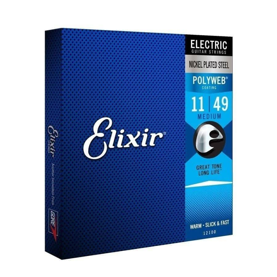 Elixir 12100 Polyweb Electric Medium 11-49 - GIG Guitars