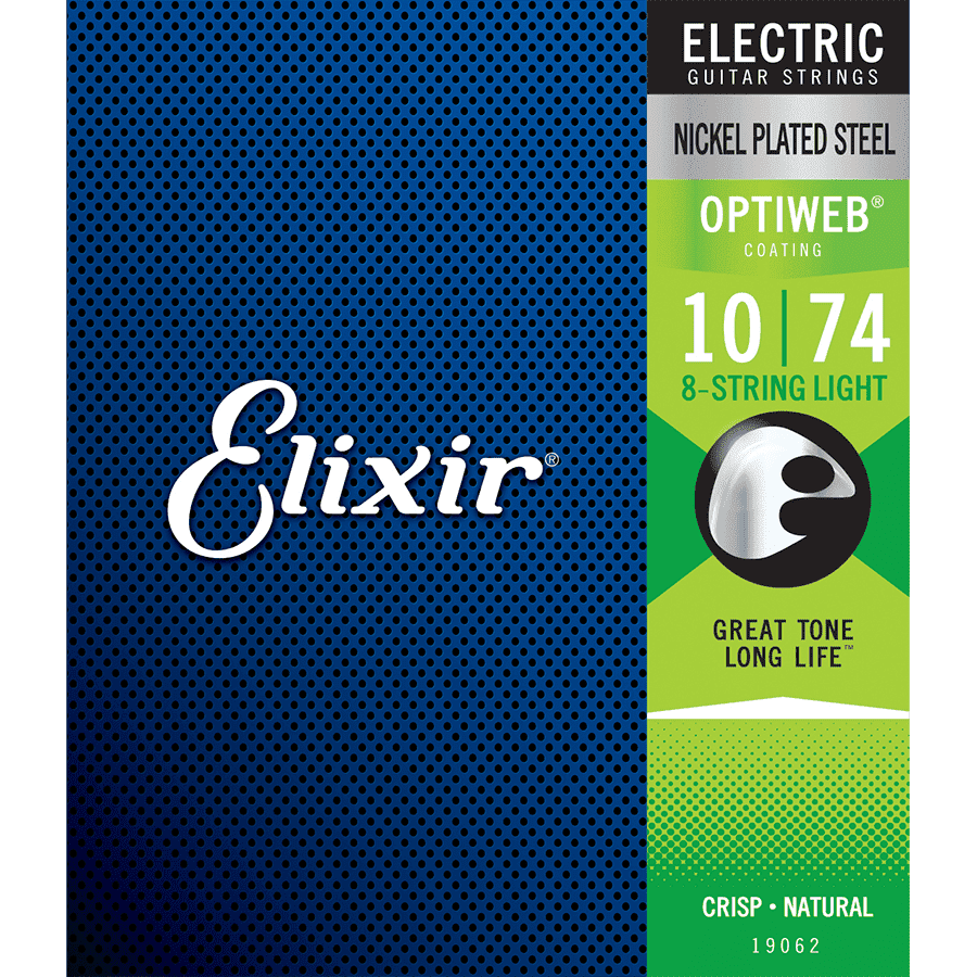 Elixir 19062 Optiweb 8-String Electric Light 10-74 - GIG Guitars