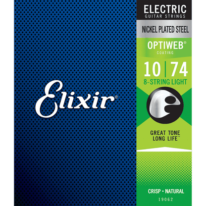 Elixir 19062 Optiweb 8-String Electric Light 10-74 - GIG Guitars