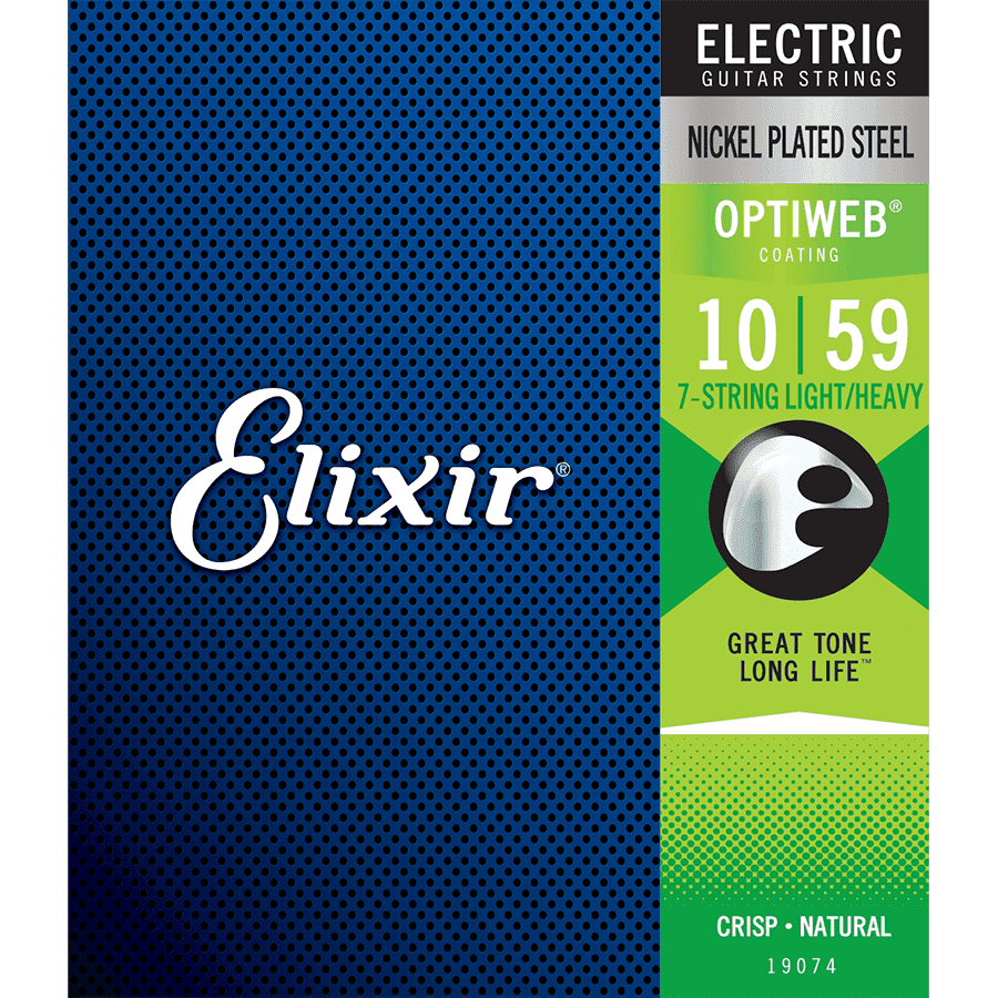 Elixir 19074 Optiweb 7-String Electric Light/Heavy 10-59 - GIG Guitars