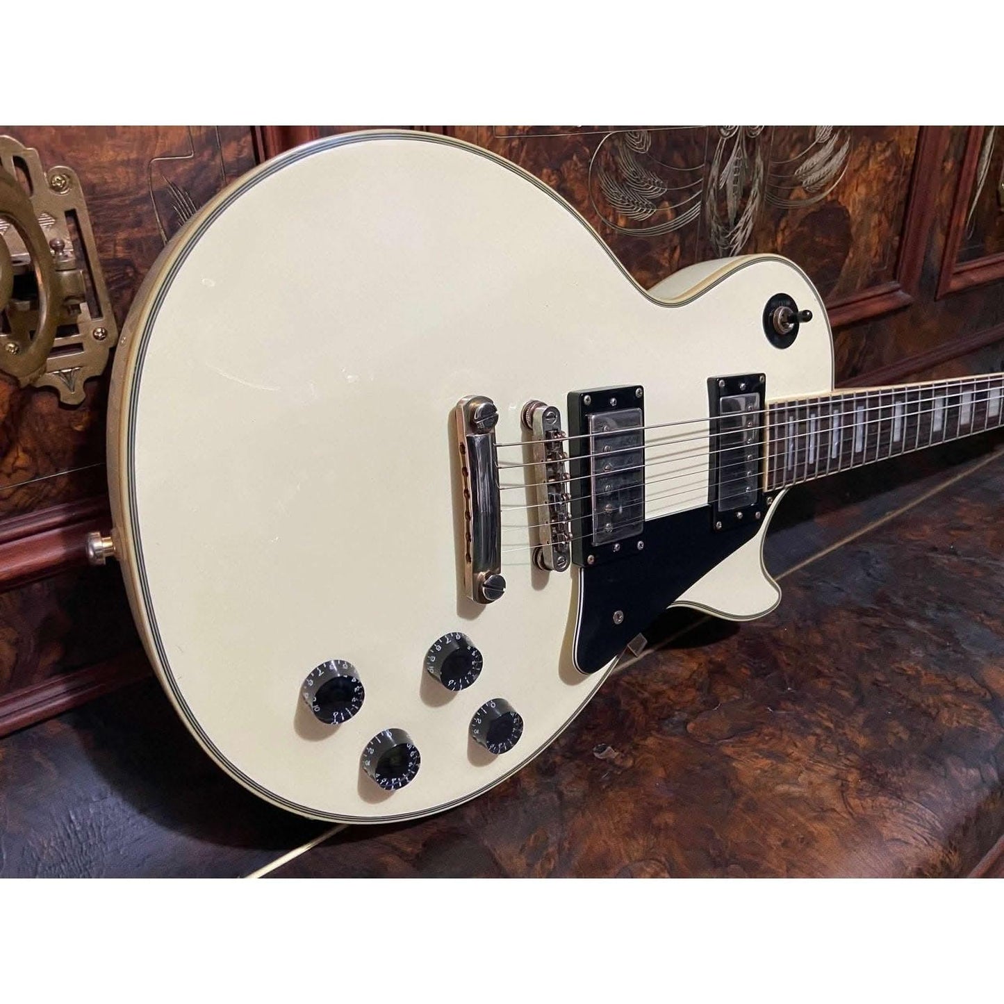 2008 EPIPHONE LES PAUL CUSTOM - ALPINE WHITE - GIG Guitars