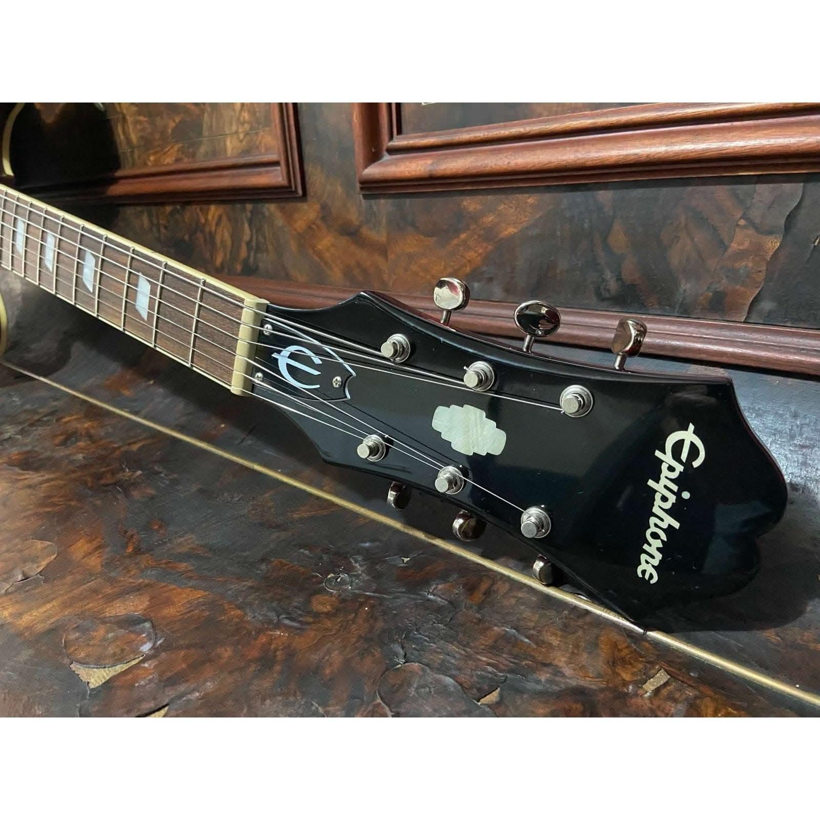 Epiphone Riviera Frequensator - Sparkling Burgundy- Bonus Branded Hardcase - GIG Guitars