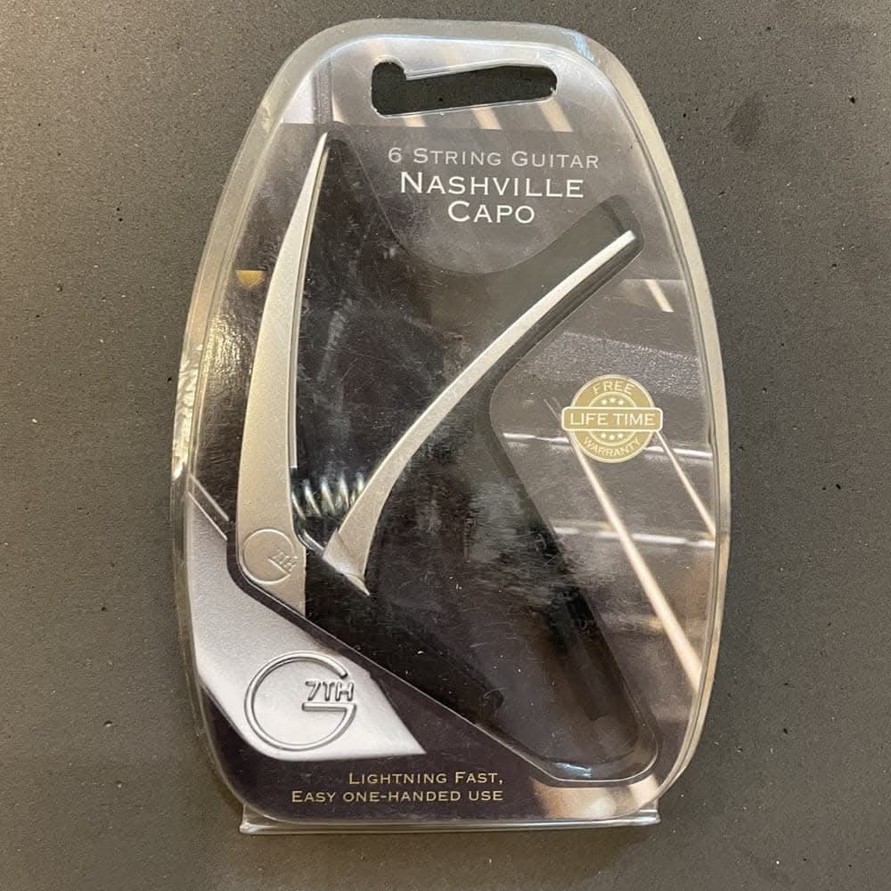 G7 Nashville 6 String Silver Capo old packaging G7th Capos