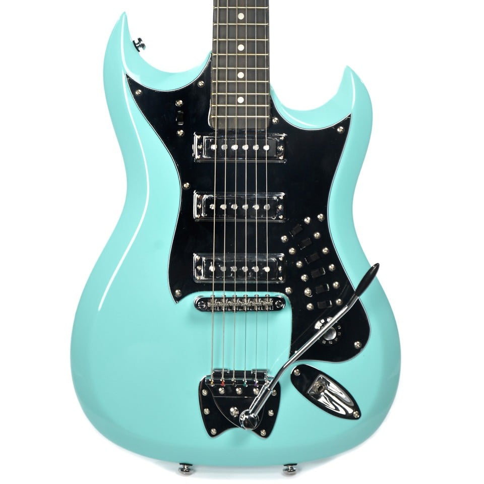 Hagstrom Guitars Electric Guitars Aged Blue Sky, H-III Retroscape 2