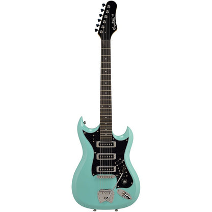 Hagstrom Guitars Electric Guitars Aged Blue Sky, H-III Retroscape 1