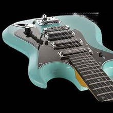 Hagstrom H-III Retroscape Guitar in Aged Sky Blue Hagstrom Guitars Electric Guitars
