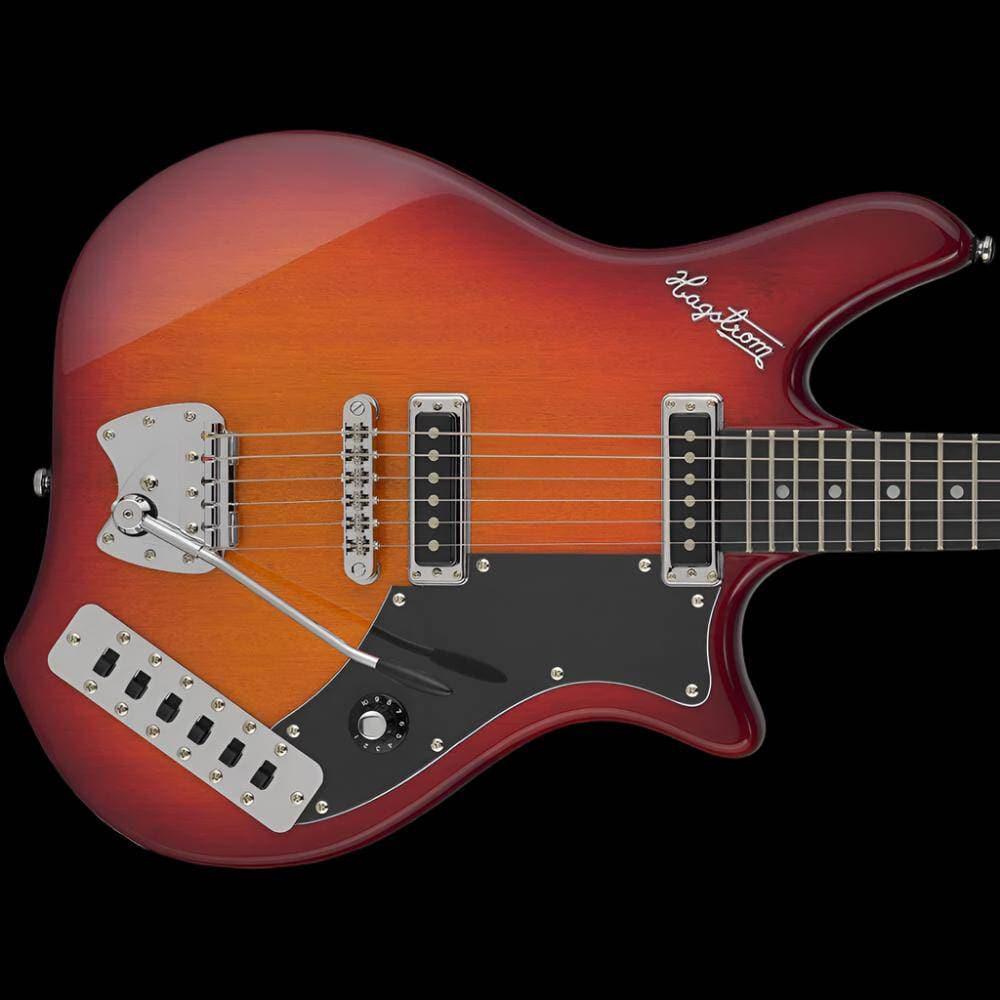 Hagstrom Impala Retroscape Guitar in Cherry Sunburst Gloss - GIG Guitars