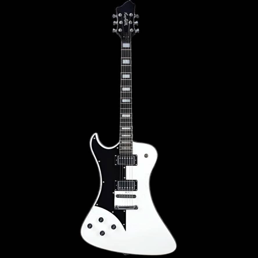 Hagstrom Left-Handed Fantomen Guitar in White Gloss - GIG Guitars