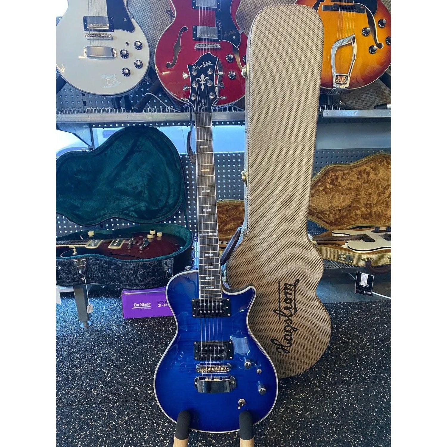 Hagstrom Ultra Swede Guitar in Worn Denim - GIG Guitars