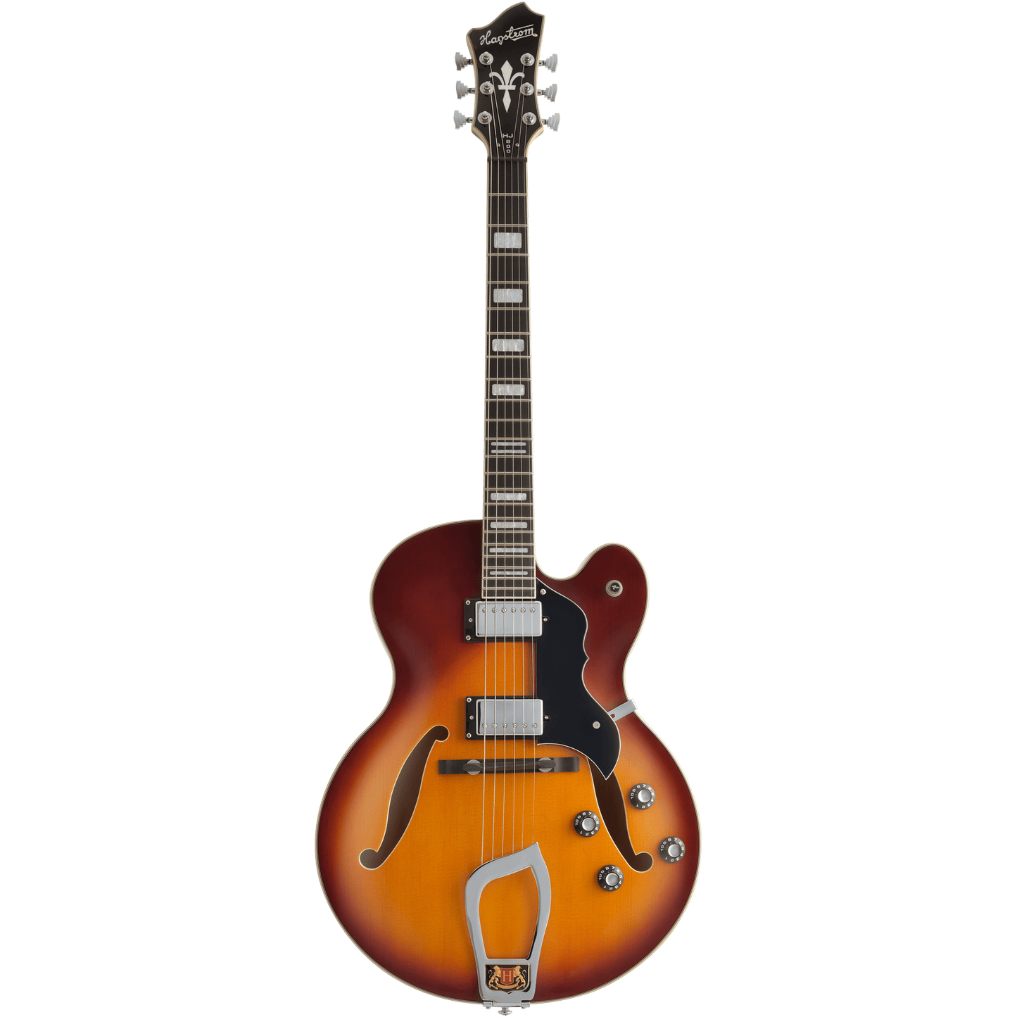 Hagstrom HJ800 Hollow Body Guitar in Vintage Sunburst