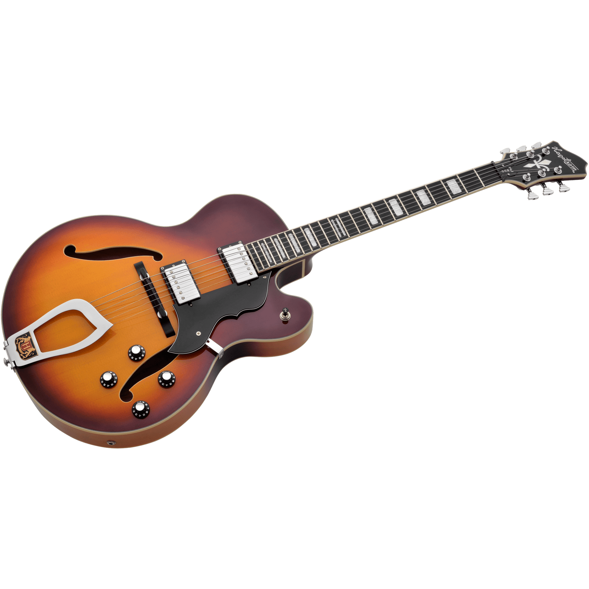 Hagstrom HJ800 Hollow Body Guitar in Vintage Sunburst