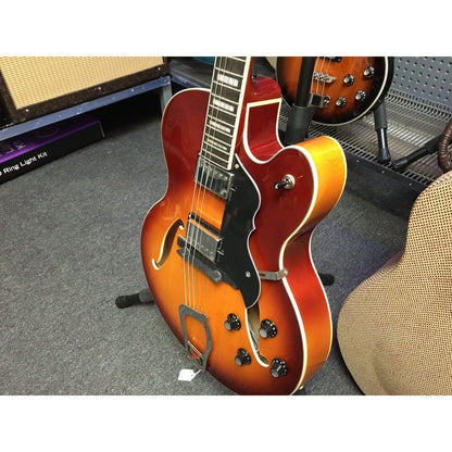 Hagstrom HJ800 Hollow Body Guitar in Vintage Sunburst - GIG Guitars