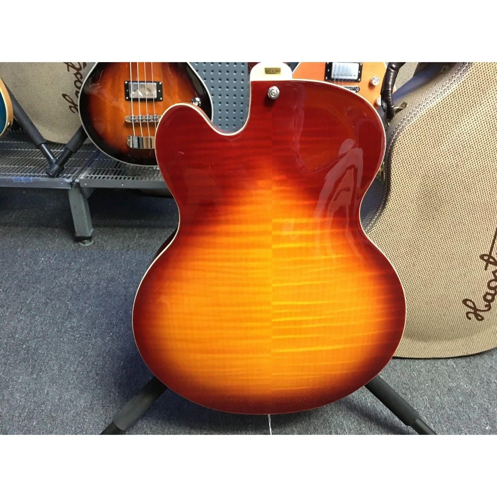 Hagstrom HJ800 Hollow Body Guitar in Vintage Sunburst - GIG Guitars