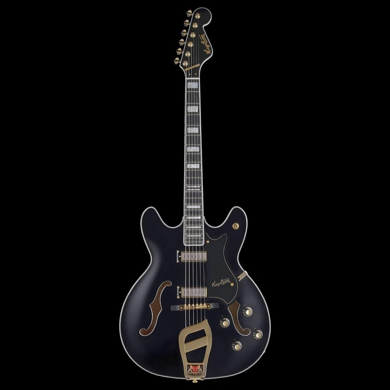Hagstrom 67’ Viking II Semi-Hollow Guitar in Black Gloss Hagstrom Guitars Semi-Hollow Guitars