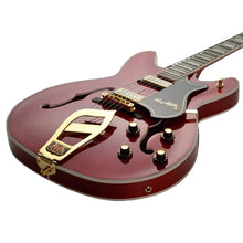 Hagstrom 67’ Viking II Semi-Hollow Guitar in Wild Cherry Transparent Semi-Hollow Guitars