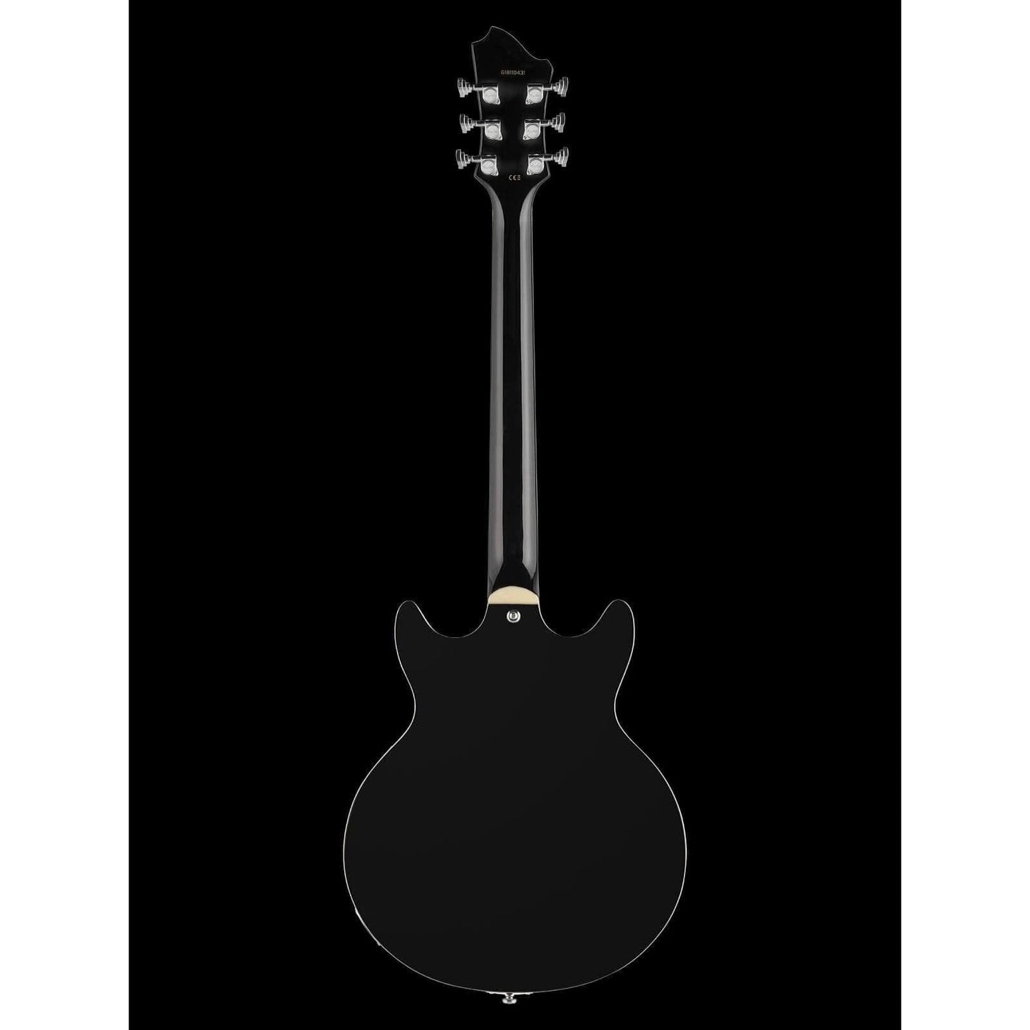 Hagstrom Alvar Semi-Hollow Guitar in Black Gloss