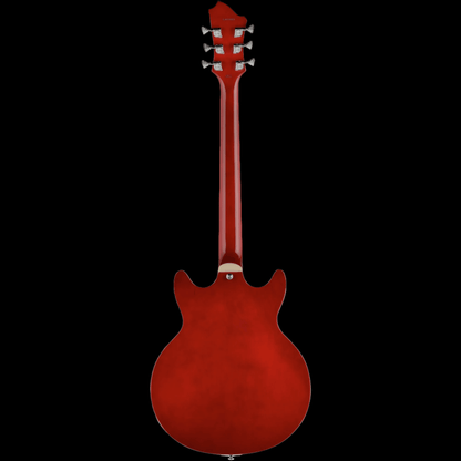 Hagstrom Alvar Semi-Hollow Guitar in Wild Cherry Transparent Gloss