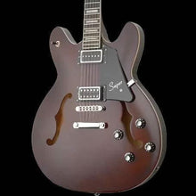 Hagstrom Justin York Super Viking Semi-Hollow Guitar in Trans Brown Hagstrom Guitars Semi-Hollow Guitars
