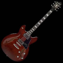 Hagstrom Justin York Super Viking Semi-Hollow Guitar in Trans Brown Hagstrom Guitars Semi-Hollow Guitars