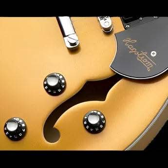 Hagstrom "Justin York" Viking Semi-Hollow Guitar Gold Top - GIG Guitars