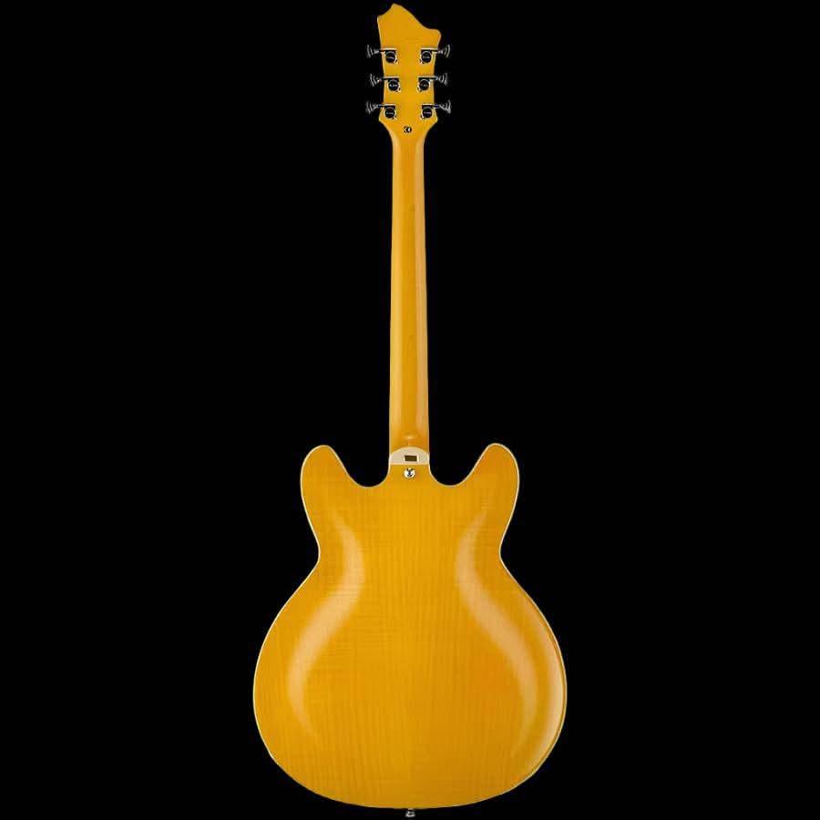 Hagstrom Super Viking Semi-Hollow Guitar in Dandy Dandelion Gloss - GIG Guitars