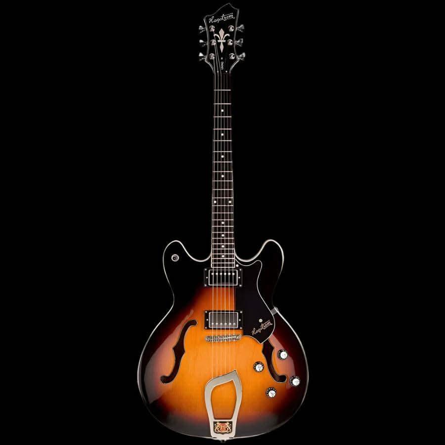 Hagstrom Viking Semi-Hollow Guitar in Tobacco Sunburst Gloss - GIG Guitars