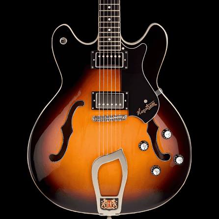 Hagstrom Viking Semi-Hollow Guitar in Tobacco Sunburst Gloss - GIG Guitars