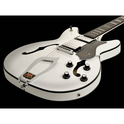 Hagstrom Viking Semi-Hollow Guitar in White Gloss - GIG Guitars